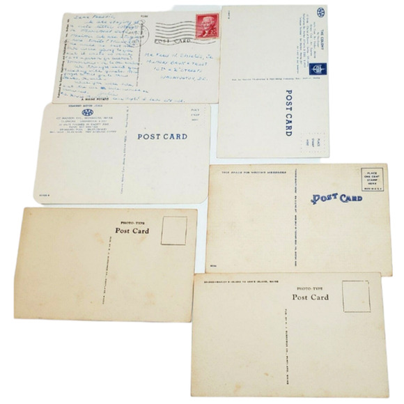6 Maine Postcards Lot Vintage Variety Ephemera - Picture 4 of 5